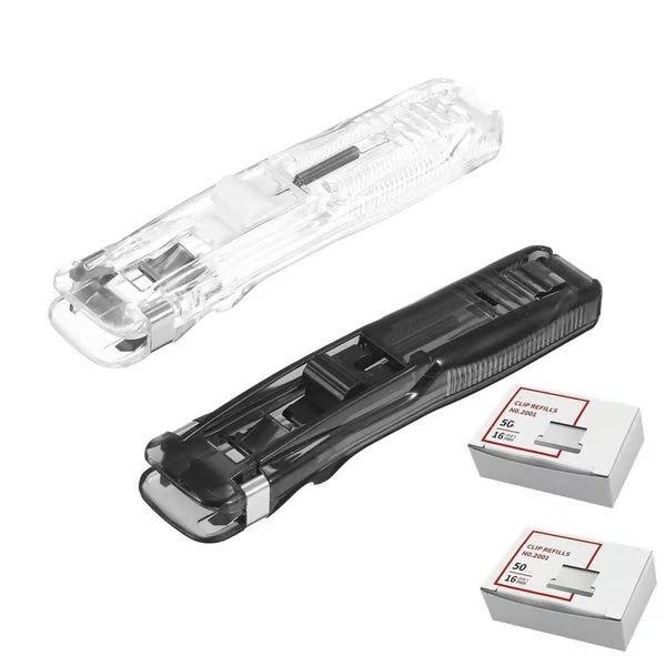 ✨Portable Binder Clip Stapler - Includes 50 reusable clips