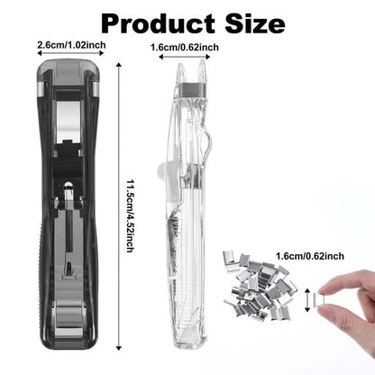 ✨Portable Binder Clip Stapler - Includes 50 reusable clips