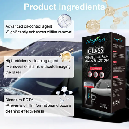 Nofexa Automotive Glass Oil Film Remover Brush | Crystal Clear Windshield