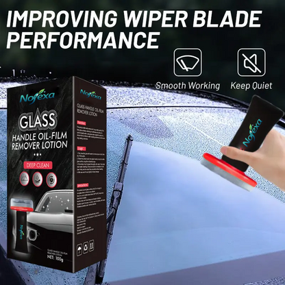Nofexa Automotive Glass Oil Film Remover Brush | Crystal Clear Windshield