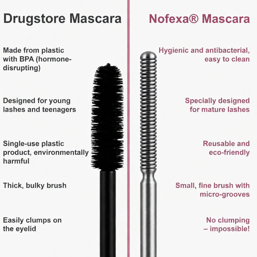Nofexa® Waterproof Fibre Mascara💧  – Volume & Length without Clumping for Dramatic Moments